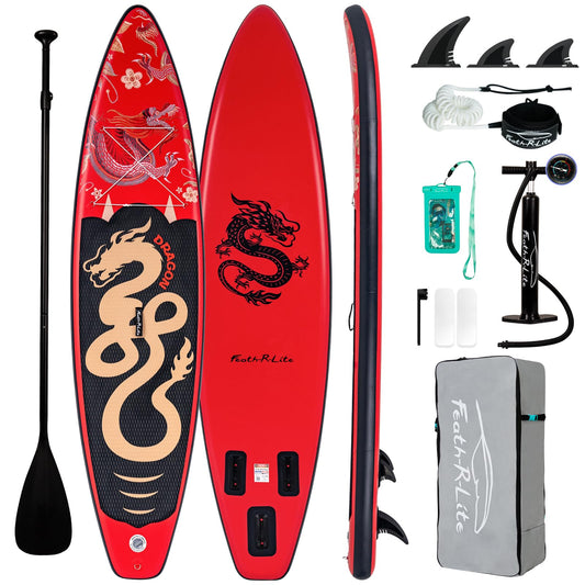 FunWater 11'×33"×6" Inflatable Stand Up Paddle Board with Premium SUP Paddleboard Accessories, Wide Stable Anti-Slip EVA Deck,Paddle Boards for Adults & Youth of All Skill Levels