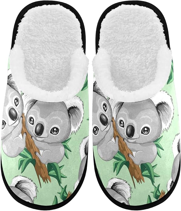 visesunny Slippers for Women Mens Winter Warm Memory Foam Cotton Home Slippers Women's House Slippers Bedroom Slippers Coz...
