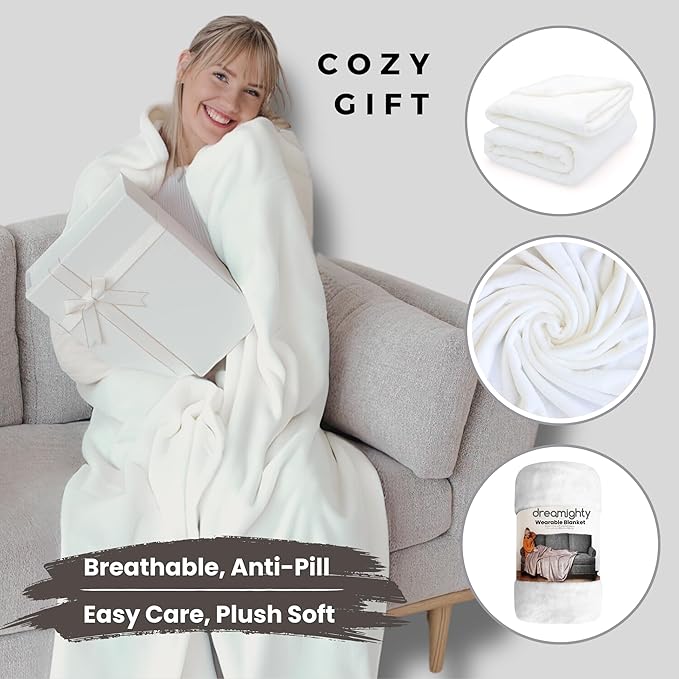 Wearable Blankets for Women, Adult Wearable Blanket Men, Valentine's Day Gifts for Her, Wife Birthday Gift Ideas