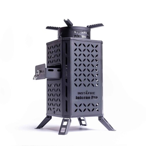 InstaFire Inferno Pro Outdoor Biomass Stove, Reaches 1,200 Degrees Fahrenheit, Outdoor Cooking, Compact Cooking Stove, Camp Stove, Survival Stove Portable Kit, Off-Grid, Biomass Portable Stove