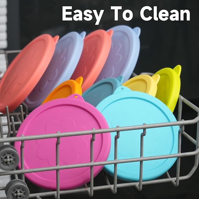 2 Cup 4 Cup Silicone Replacement Lids Storage Cover for Anchor Hocking Glass Bowls (Container not Included) 4 Pack Microwave, Dishwasher and Freezer Safe