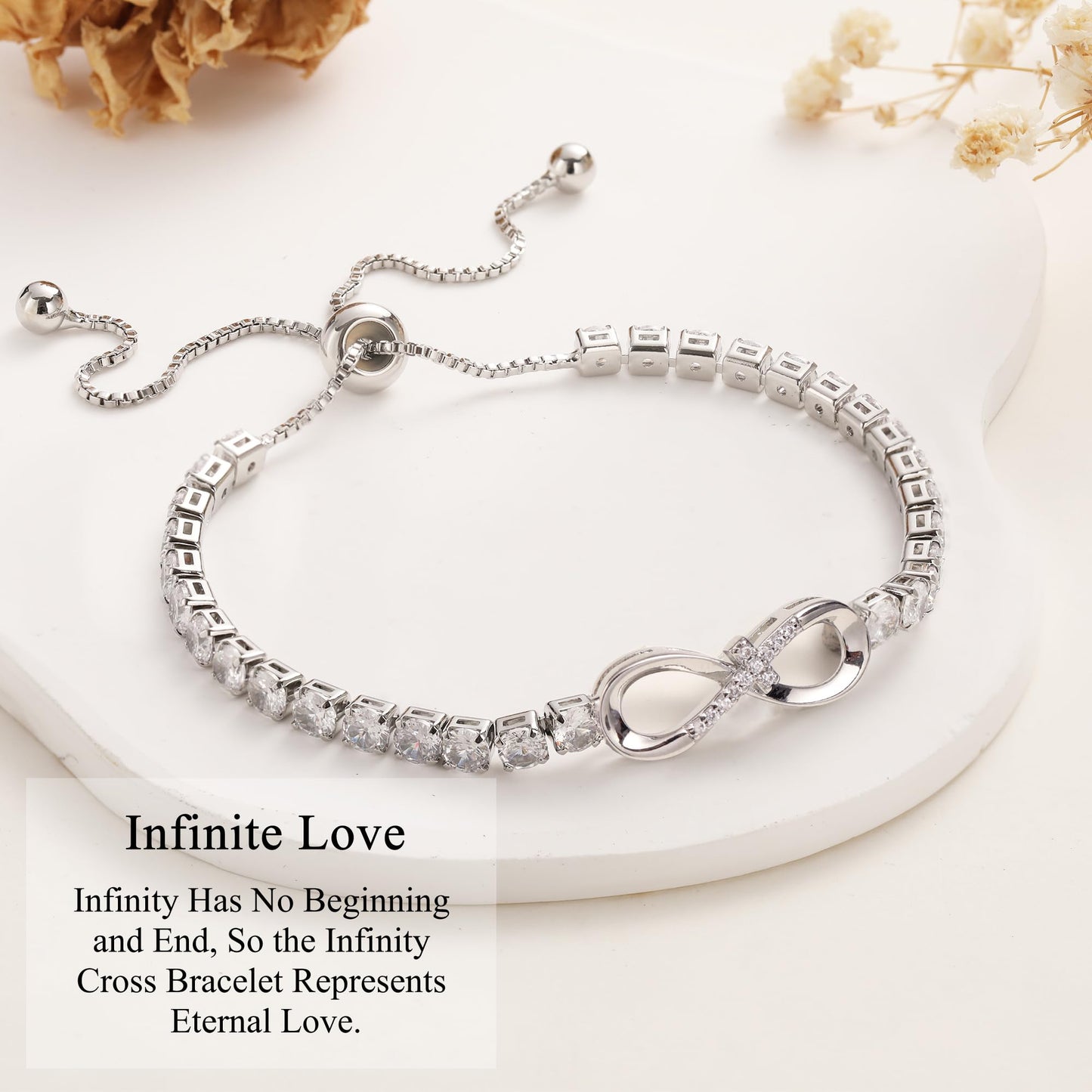 Btysun Gifts for Daughter, Daughter Gift from Mom Christmas Birthday Gifts for Her Stocking Stuffers for Teens Infinity Cross Br