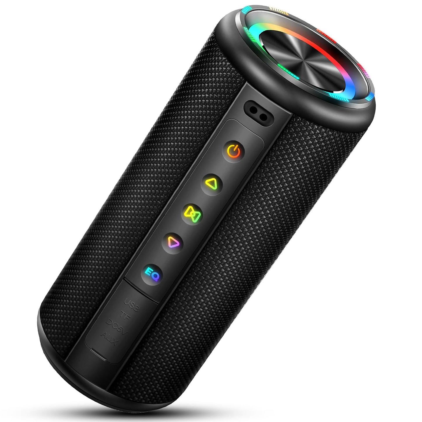 Portable Bluetooth Speaker, Bluetooth 5.4 Wireless Speaker with 20W HD Loud Stereo Sound, 15H Playtime, IP7 Waterproof, LED Ligh