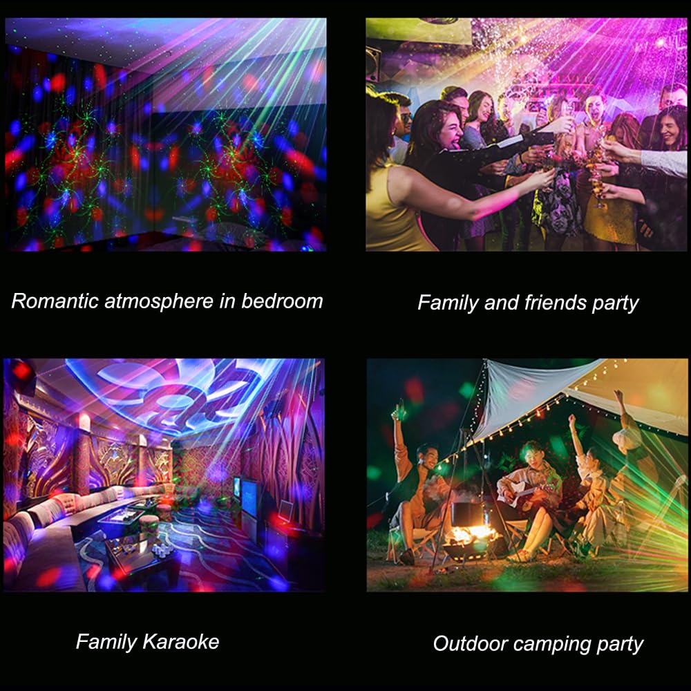Disco Ball Lights For Parties, Party Dj Lights 3 Magic Ball Sound Activated Strobe Stage Disco Dj Light With Remote Control For