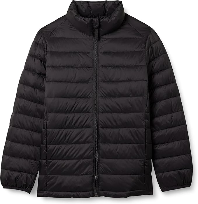 Amazon Essentials Boys and Toddlers' Lightweight Water-Resistant Packable Puffer Jacket