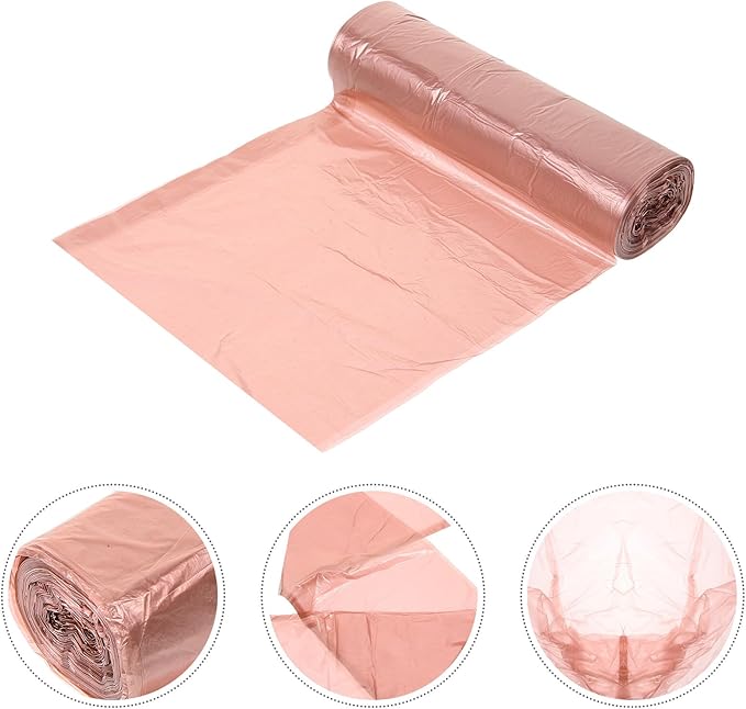 SUPVOX 100Pcs Gold Disposable Garbage Bags Thickened Corn Starch Waste Bags for Kitchen Bathroom Office Home Use Rubbish