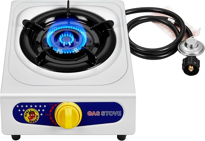 Dr.Camp 10000 BTU Automatic Ignition single burner garden yard camping camp hiking propane cooker stove with CSA listed re...
