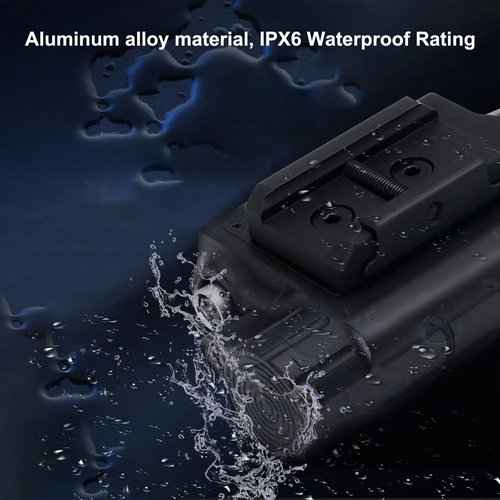 1200 Lumens Tactical Flashlight Dual Laser Combo for Rifle, with Momentary/Constant/Strobe Model, Green and Blue Laser & Tactical Flashlight Multi-Function Combo, with 9-inch Remote Pressure Switch
