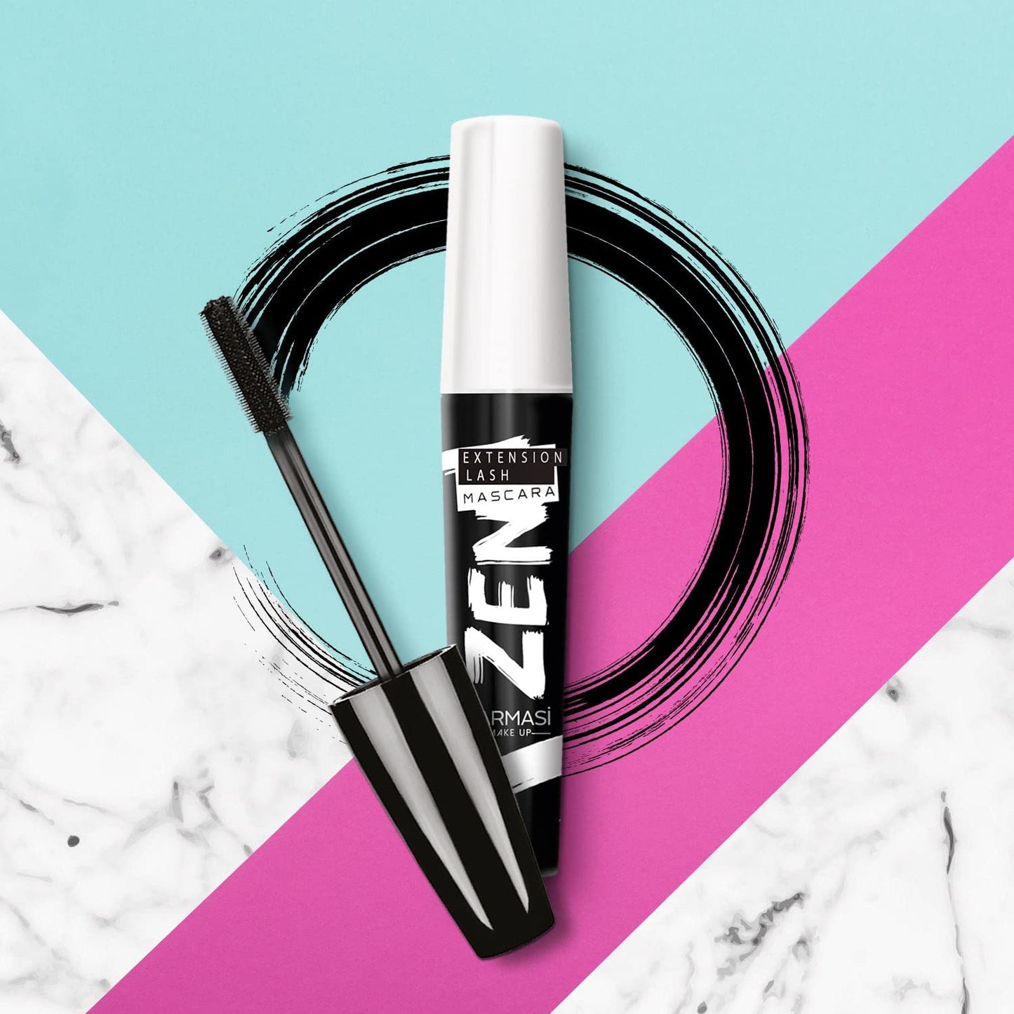 FARMASi Zen Extension Lash Mascara, Intense Length, No Flaking, No Smudging, No Clumping, Volumizes & Separates Lashes, Fuller L