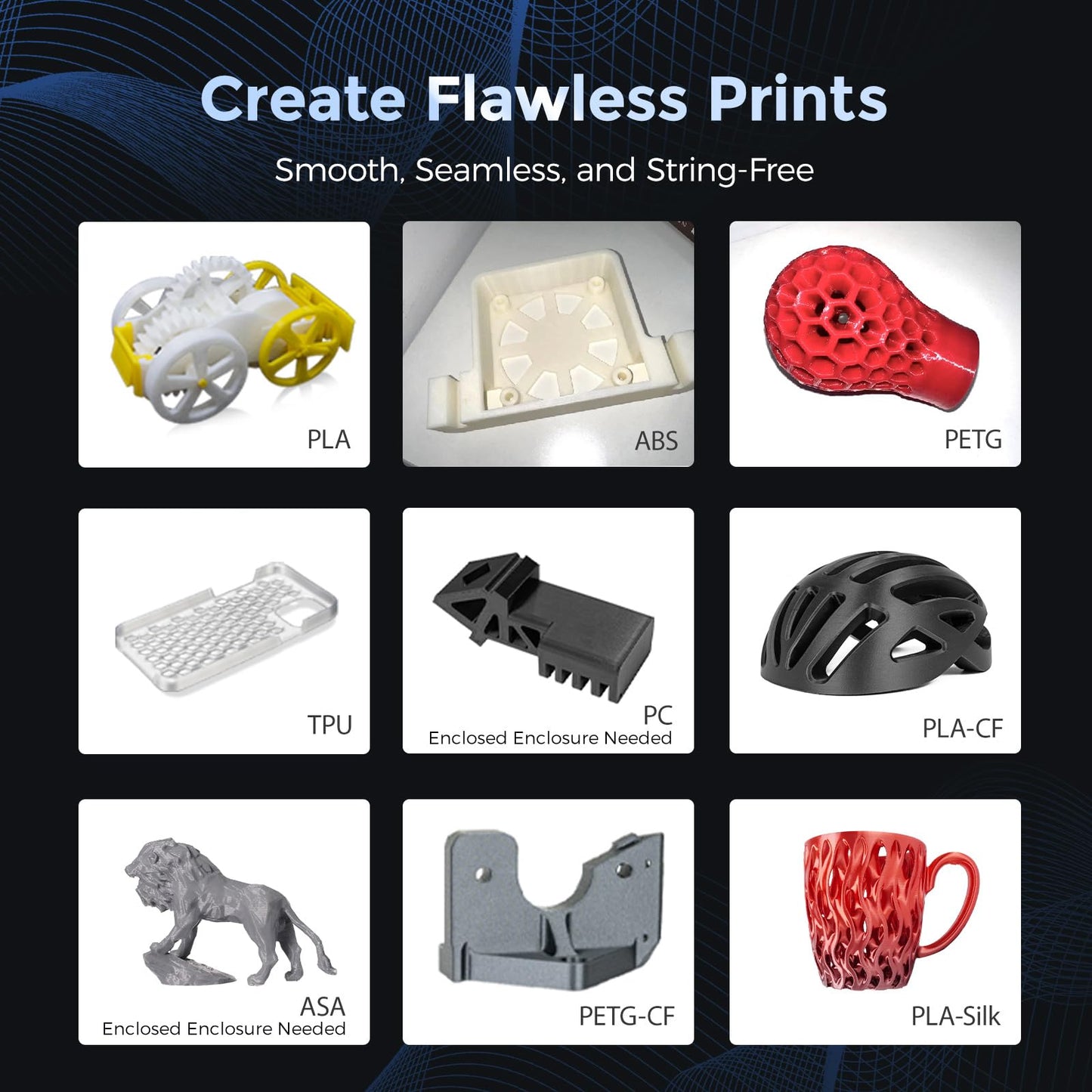 FLASHFORGE Adventurer 5M 3D Printer with Fully Auto Leveling, Max 600mm/s High Speed Printing, 280°C Direct Extruder with 3S Detachable Nozzle, CoreXY All Metal Structure, Print Size 220x220x220mm