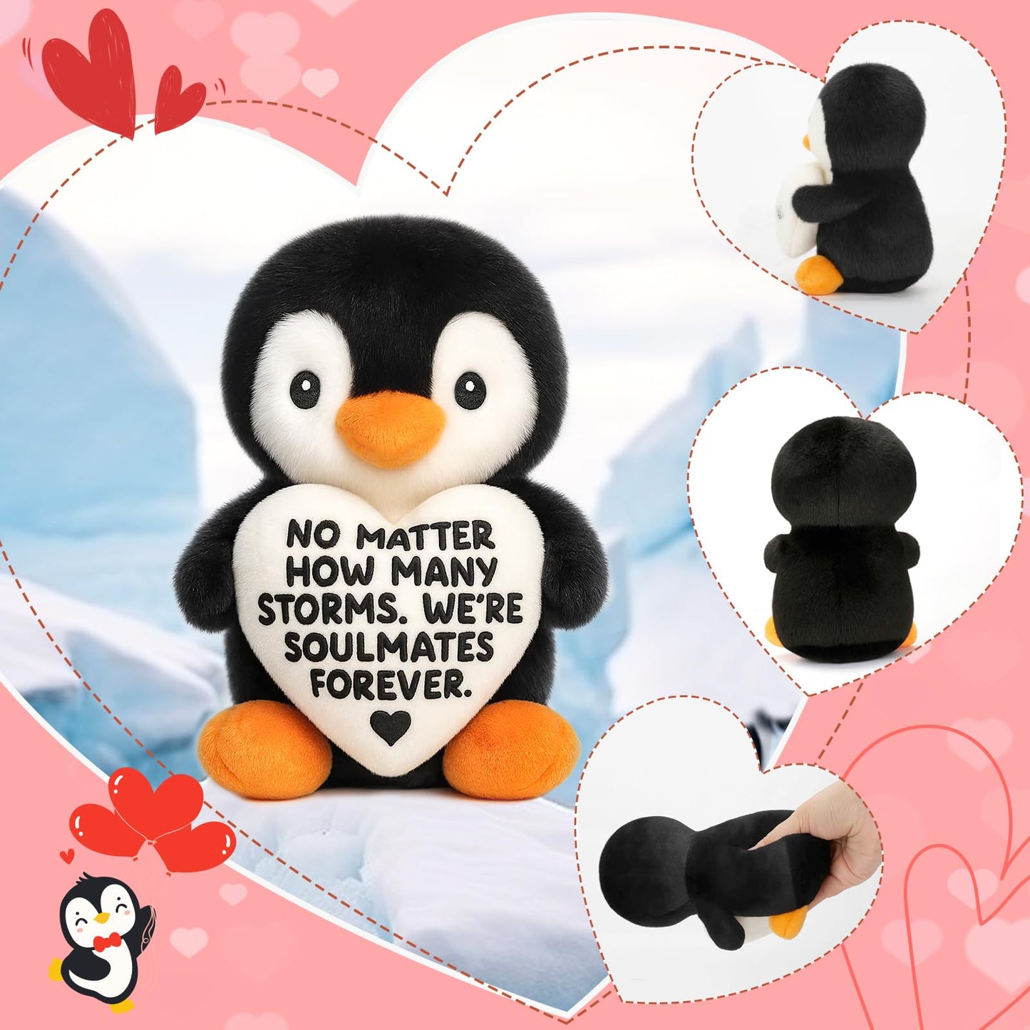 Happy Birthday Gifts for Women Men Unique Birthday Gift Ideas for Best Friend Sister Brother Year Old Teens Dad Mom Grandpa Grandma Cute Funny Emotional Inspirational Support Positive Penguin - 6inch
