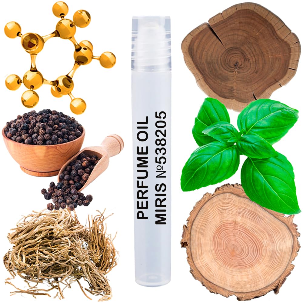MIRIS No. 538205, Inspired by Bois Imperial, Long-Lasting Unisex Perfume Oil for Women & Men Roll-On, Rollerball 0.34 Fl Oz / 10 ml
