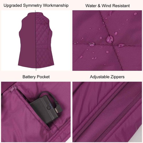 PETREL Heated Vest Women with Battery Pack, Rechargeable Lightweight Heating Warming for Hunting