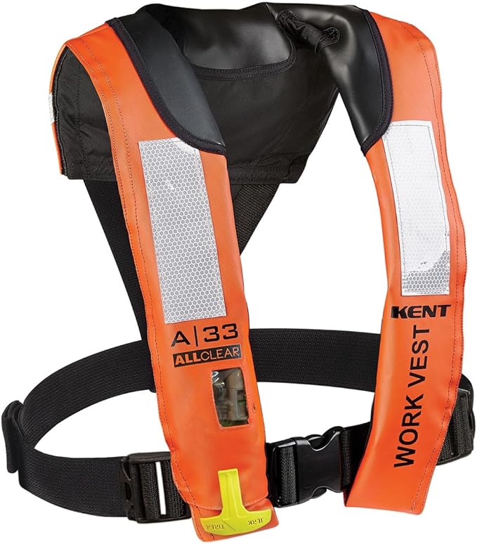 Kent A-33 Automatic All Clear Inflatable Work Life Jacket