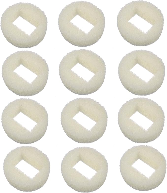 HQRP Pack of 12 Foam Pre-Filter Compatible with Drinkwell 360 Premier Plastic Pet Safe Fountains Water Bowl D360-RE for ca...