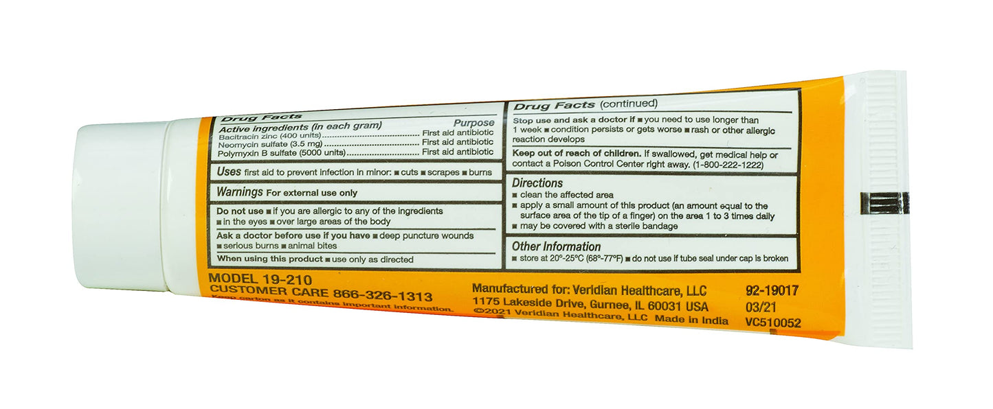 Thera|Care Triple Antibiotic Ointment | First Aid | Infection Prevention and Protection | 1.0 oz | Topical Wound Care for Minor Scrapes and Cuts