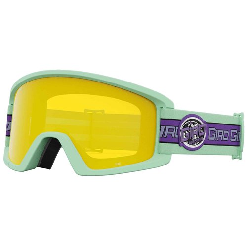Giro Adult and Youth Semi Ski and Snowboard Goggles - Space Green Retro Sport Strap w/Ultra Black/Yellow Lens
