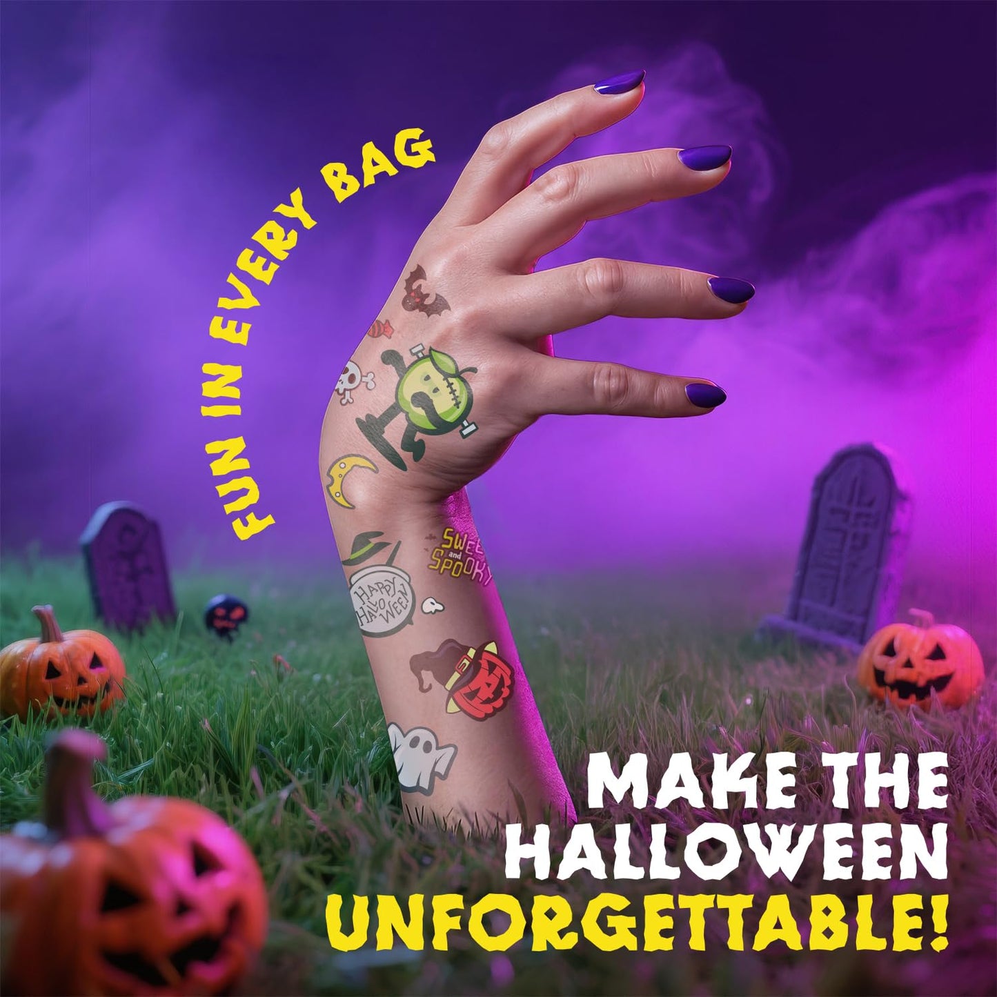 Sweet Dreams Popping Candy | Spooky Ghost Shaped Lollipop with Very Sour Dip Pouches, and Halloween Stickers | Trick or Treat Candies | Mix Pack, 3 Bags (3 pouches in each)- 9 Total Pouches