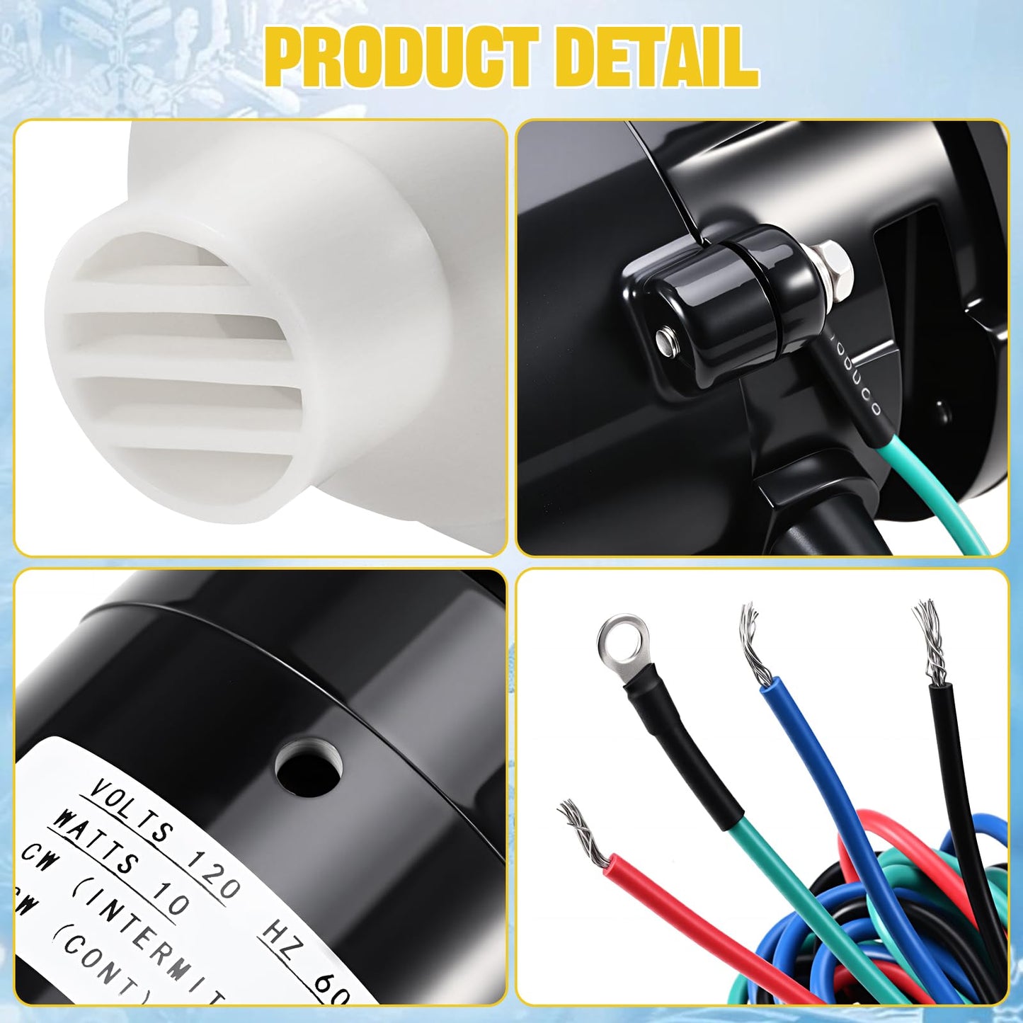 Ice Machine Water Pump Motor Assembly Replacement for Hoshizaki Water Pump PA0613, APTA92P10WD1, Fits Model KM-320 - KM-900,120V 60Hz 10Watts 0.4Amps