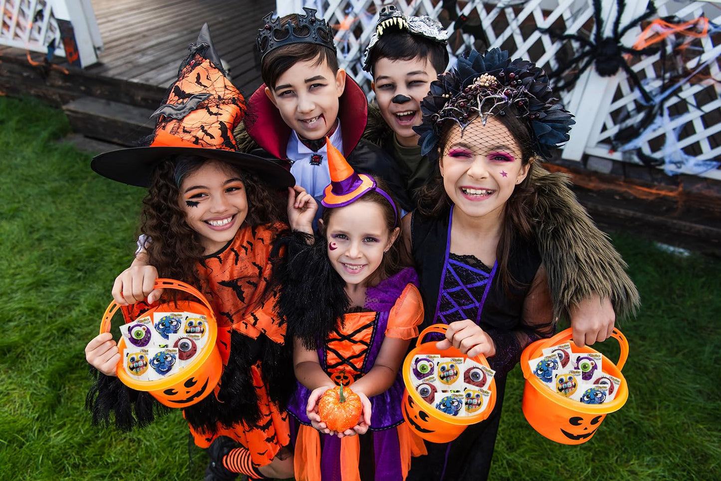 Fruidles Halloween Monster Lollipop, Monster Variety Suckers Candy, Great for Halloween Goody Bag Fillers, Individually Wrapped (Half-Pound)