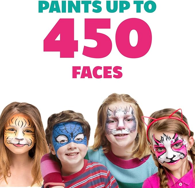 Kraze FX Gold, Black & White Face Paint Set (25 gm each) - Hypoallergenic, Non-Toxic, Water Activated Professional Face & Body Painting Makeup, Combo Value Pack