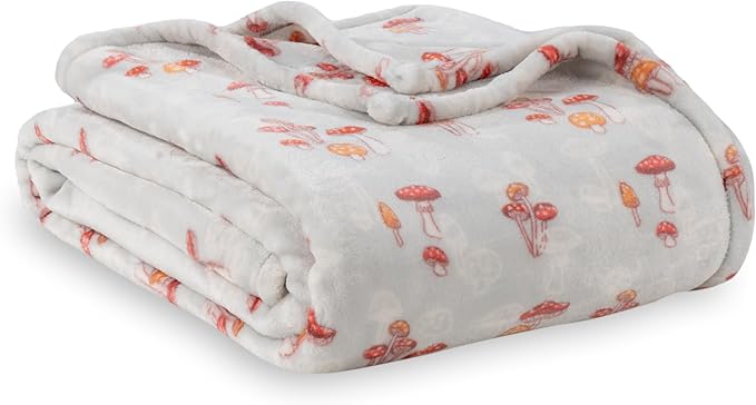 Berkshire Blanket-Classic Heavyweight Soft Printed VelvetLoft® Plush Blanket, Full/Queen Size Soft Fuzzy Warm Blanket for ...