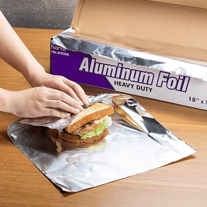 Karat 18” x 1000' Heavy Duty Aluminum Foil Roll | 1000 Feet Long | Industrial Size and Strength