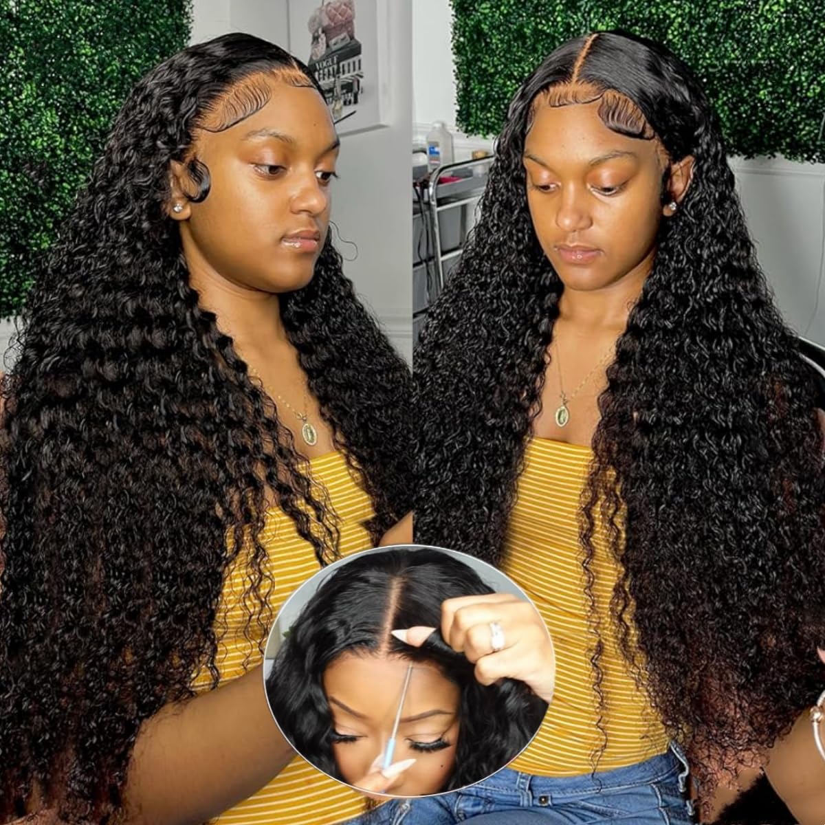 snv 5x5 SKINLIKE HD Lace Closure Wigs 220 Density Bleached Tiny Knots Vivid Pre Plucked Hairline Glueless Wigs Human Hair Ready