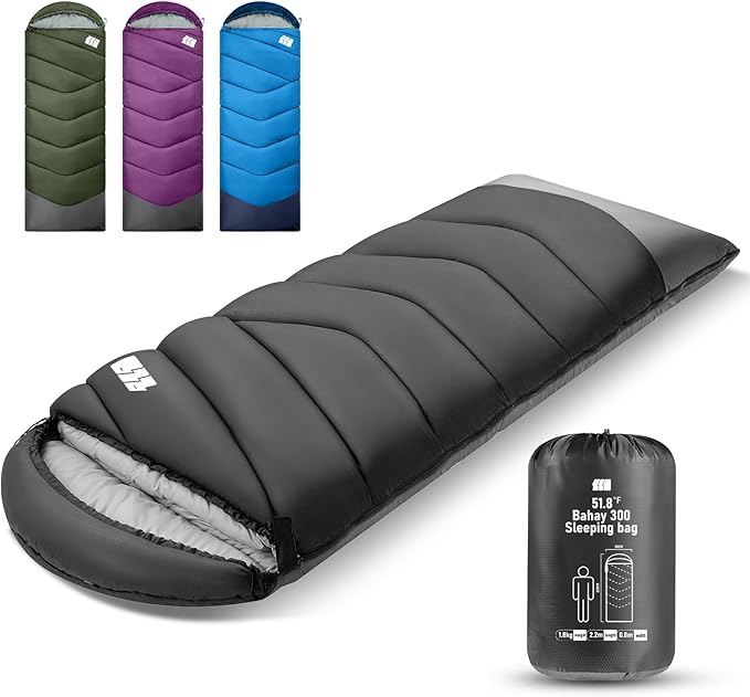 TANSTRIDER Sleeping Bags for Adults Cold Weather & Warm,Backpacking Camping Sleeping Bag for Tall Girls Boys,Lightweight,C...