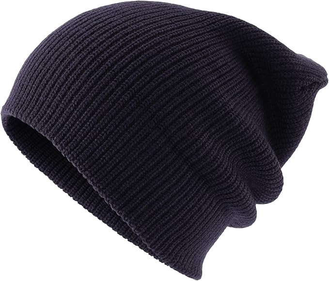 Connectyle Classic Double Layer Knit Beanie Hat Warm Thick Acrylic Winter Hats Daily Cuffed Beanies Watch Hat for Men Women