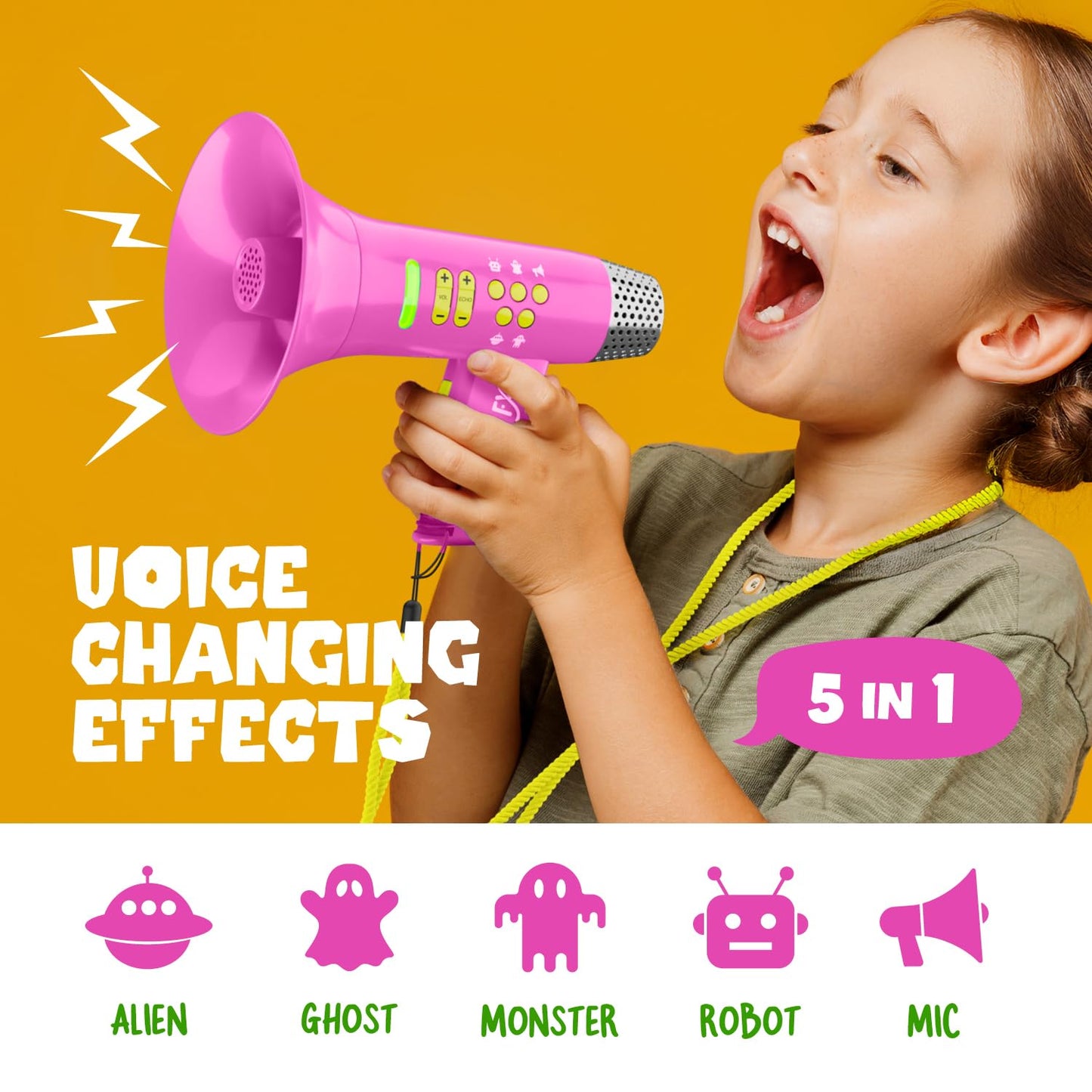 Mini Explorer Voice Changer for Girls - Kids Gifts for Kids Ages 3 4 5 6 7 8 Year Old Girl Birthday Gifts - Gifts for 4 Year Old Girl - Toddler Toys - Gift Ideas - Toys for Age 4-5 5-7 6-8 Years