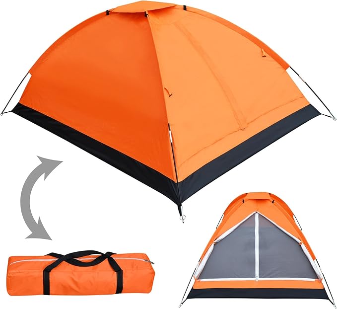 BenefitUSA 2-3 Person Portable Backpacking Tent for Family Camping Hiking Traveling