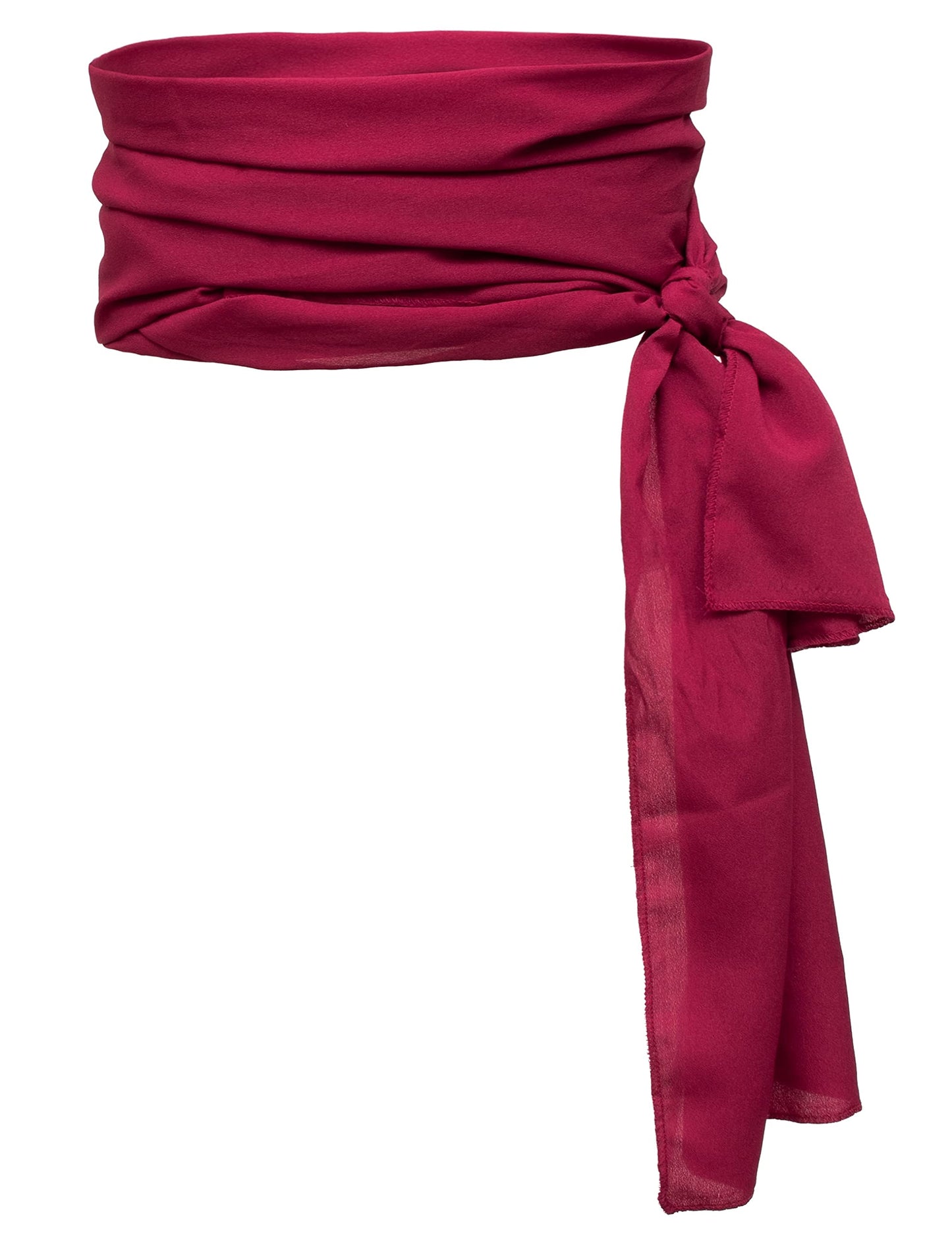 Pirate Costume Accessories/Plus Size Pirate Scarf Belt Waist Sash and Pirate Head Scarf Bandanas for Halloween Women Men (Wine Red)
