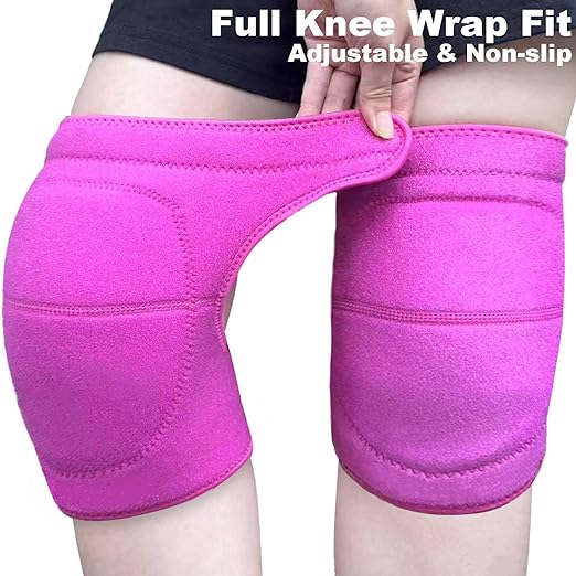 Knee Pads for Kneeling Work, Soft Garden Knee Pad for House Cleaning Worker, Waterproof Foam Cushion, Safety Knee Protector for Flooring and Carpet Installers, Prefect Gifts for Mens Womens for Christmas, Pink L (1 Pair)