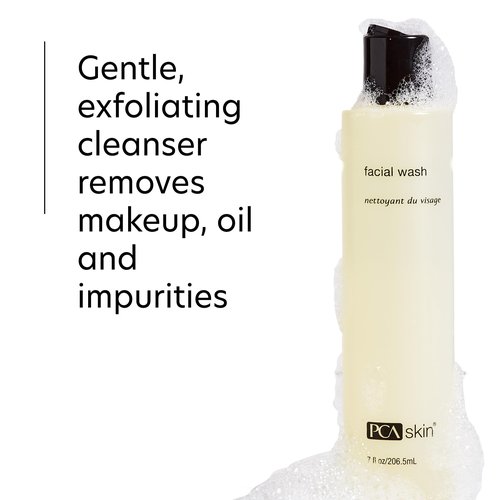 PCA SKIN Gentle Foaming Face Wash, Hydrating Facial Cleanser, Removes Makeup and Hydrates and Purifies Skin, Good for Sensitive, Combination, Normal, and Acne-Prone Skin, 7 oz Bottle, 2 Pack