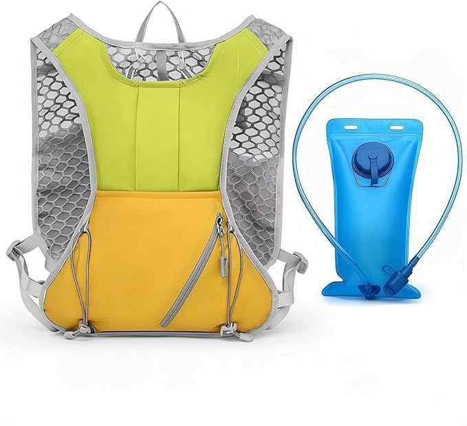 Running Hydration Vest Backpack，Lightweight Hydration Backpack with 2L Water Bladder for Wen and Women, Running Vest with ...