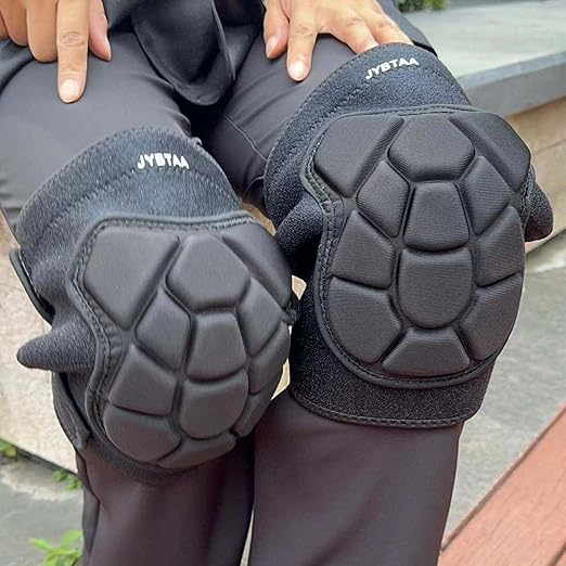 Knee Pads for Gardening Men Women, Soft Knee Pad for Cleaning, Flooring, Weeding, Waterproof Non-Slip Kneepads with Thick EVA Foam Padding for Mechanic, Concrete Workers for Christmas, Black XL (1 Pair)