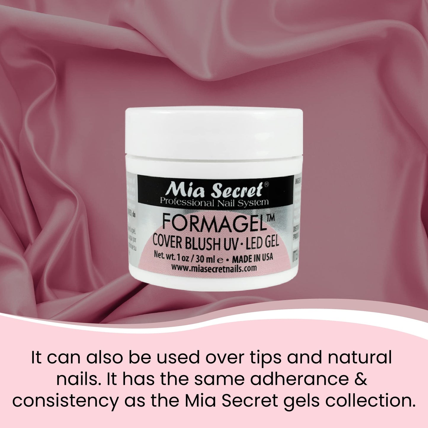 Mia Secret Nudes 1oz Formagel Gel Nail Builder - UV Led Gel - Cover Blush - Cover Tan - Candy Pink Pick Yours (Cover Blush)