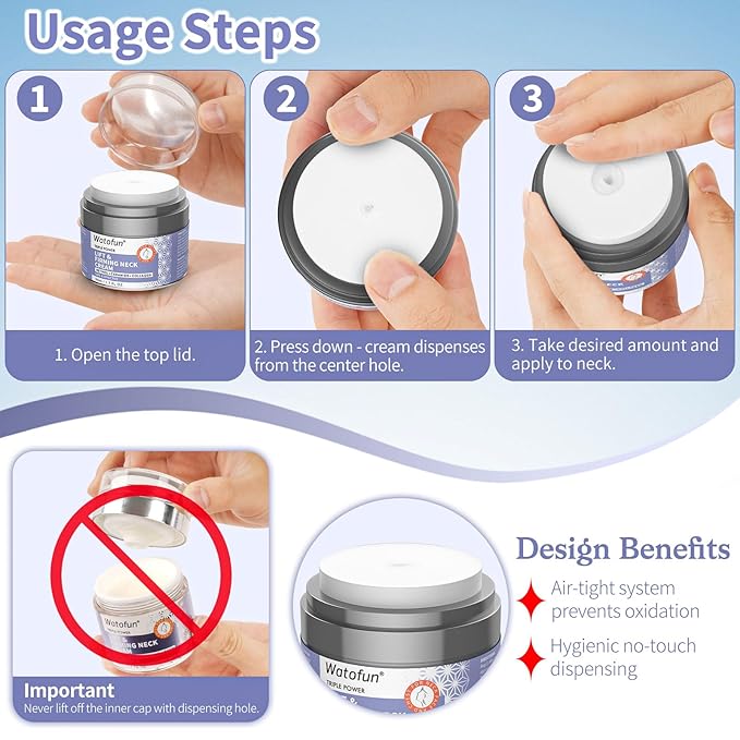 Retinol, Peptides Neck Firming Cream - Ultimate Tightening and Lifting for Crepey Skin, All-Over Body Treatment, Safe for Sensitive Face Moisturizer