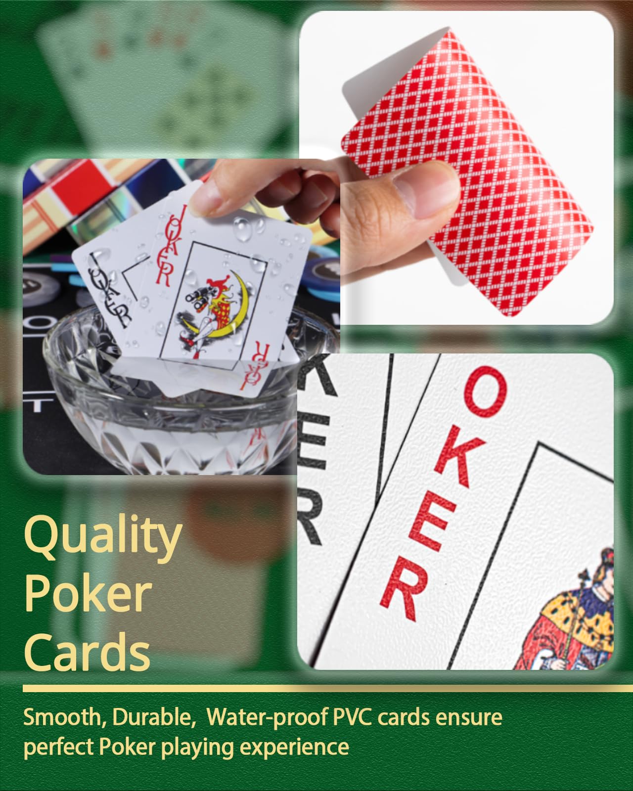 NYUUNYCOOR 5 in 1 Casino Game Complete Set: 250 Pro Poker Chips+Silent Card Shuffler, Blackjack+Roulette Wheel+Craps+Texas Holdem+Poker Kit,Table Game Mat+Playing Card+Dice+Casino Accessory