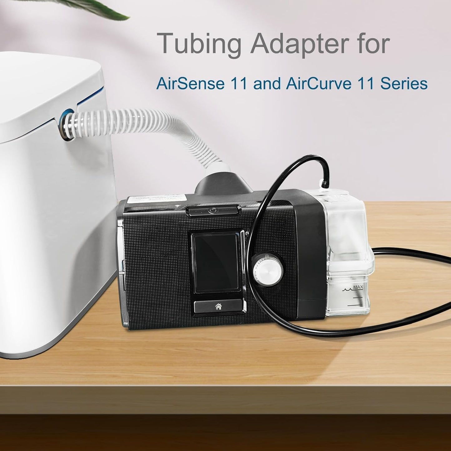 Universal Tubing Adapter for AirCurve 10 Series Machines and ResMed AirSense 10, Compatible with Cleaner and Sanitizer Machines