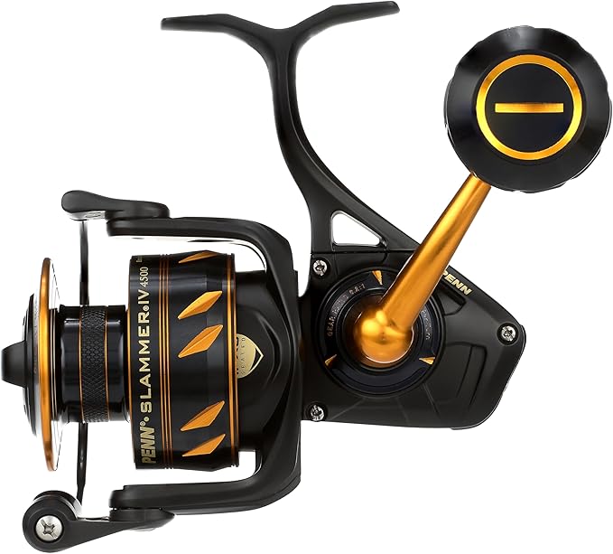 Penn Slammer IV Saltwater Spinning Reel - Full Metal, Heavy Duty Spin, Jigging or Lure Fishing Reel - Boat, Shore, Kayak