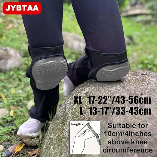 Work Knee Pads for Knee Protection, Kneepad for Men and Women, Gel Kneepads for Construction with Ergonomic Foam Cushion, Ideal Comfortable Gifts knee Pads for Roofing, Flooring Installation, Gray L (1 Pair)