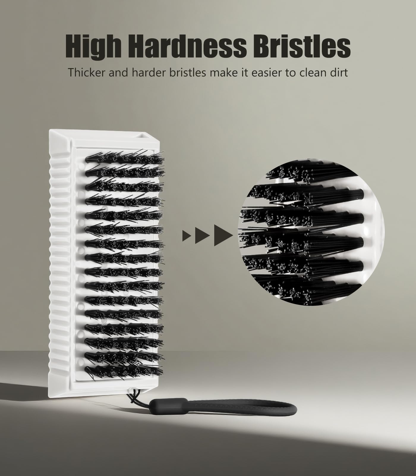Larbois Nail Brush for Cleaning Fingernails, 2Pack Heavy Duty Nail Brushes Remove Dirt and Paint Fingernail Brush Deep Cleaning
