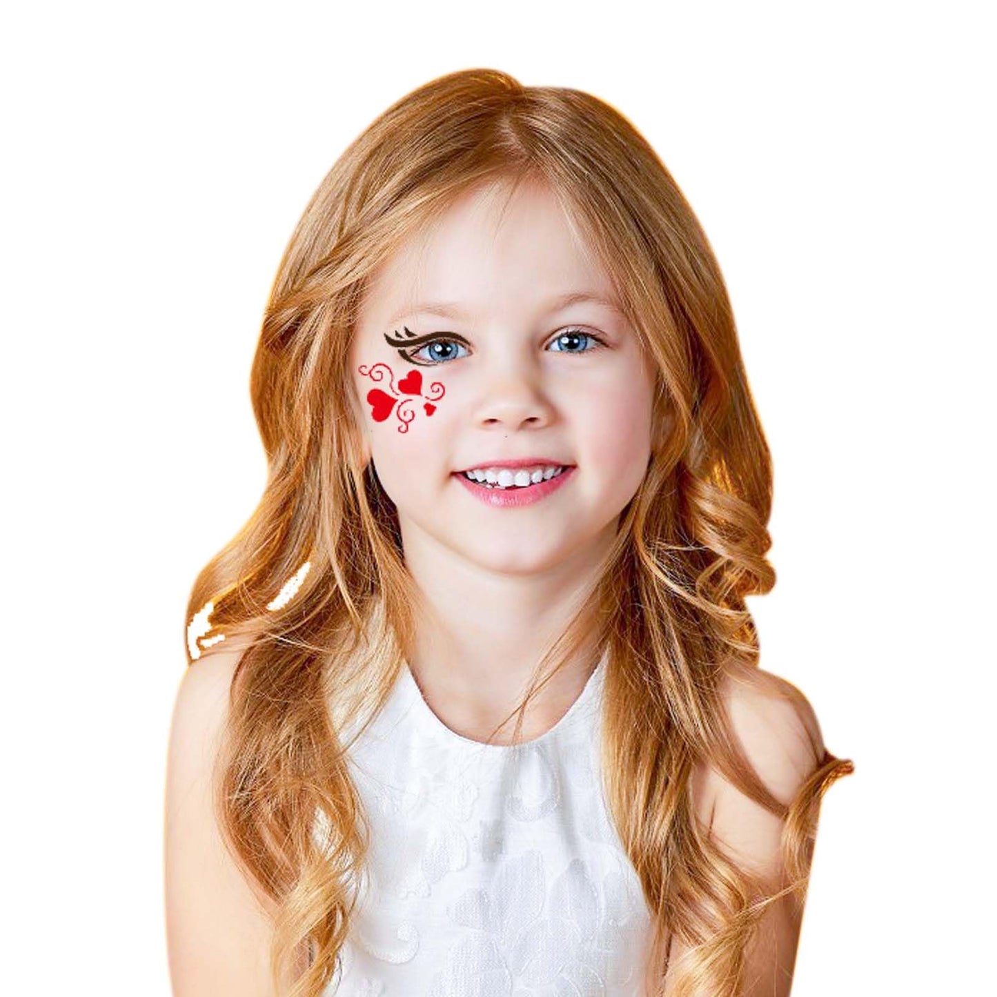 Twpribarn 28 Pcs Face Paint Stencils Kit - Reusable Face Tattoo & Body Makeup Painting Templates for Kids & Adults - Mix01