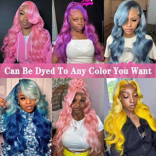 Jewhaut 613 13x6 Lace Front Wig Human Hair 28 Inch Body Wave Blonde Wig Human Hair 613 HD Transparent Lace Frontal Wigs Human Hair Pre Plucked Blonde Wig