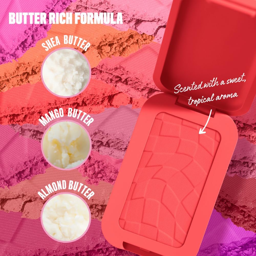 NYX PROFESSIONAL MAKEUP Buttermelt Powder Blush, Fade and Transfer-Resistant Blush, Up to 12HR Make Up Wear, Vegan Formula - Had Butta