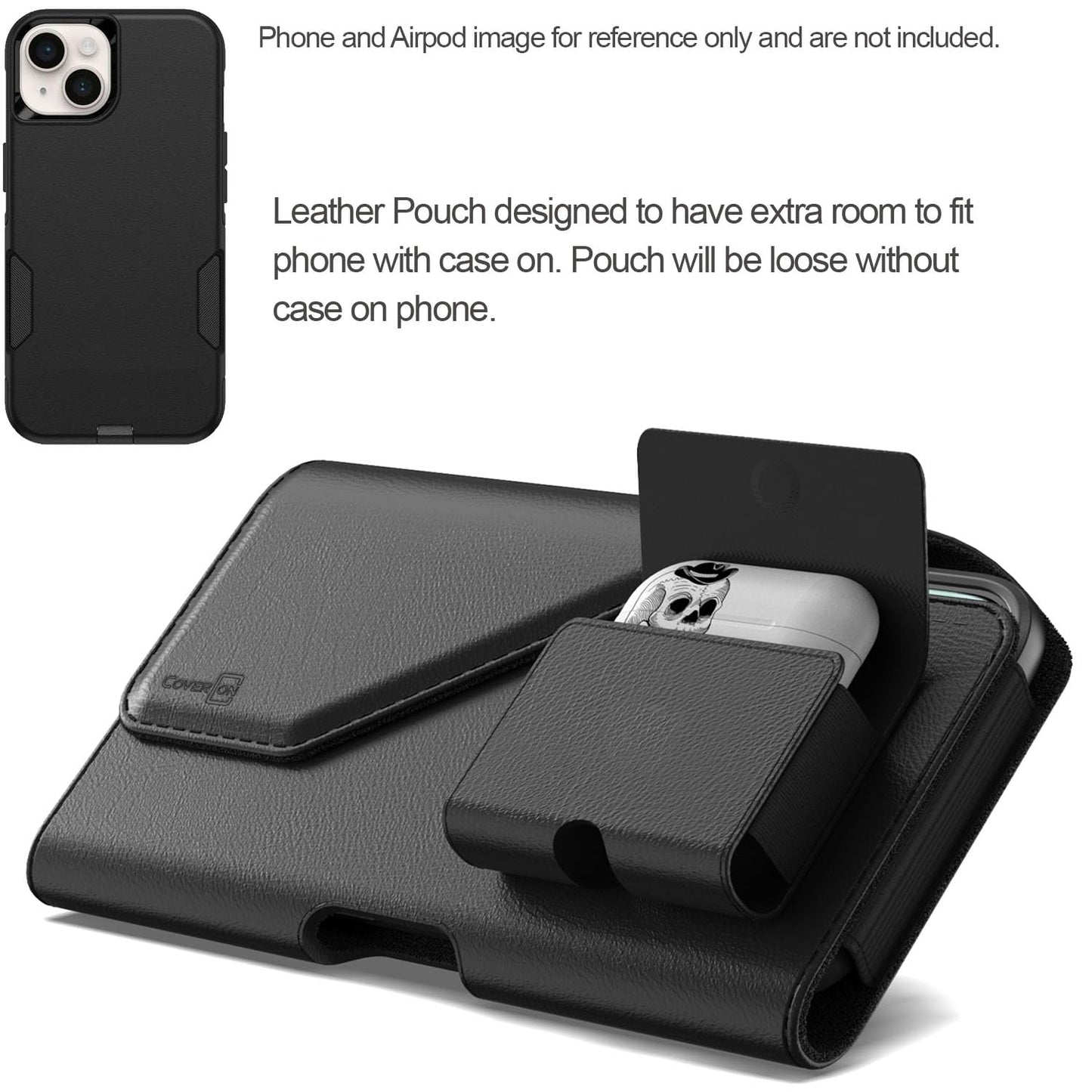 Coveron Holster With Earbuds Holder For Google Pixel 9 Pro Xl 9A / 8 Pro 7 Pro 6 Pro/Pixel 7 6 5A 4 Xl Phone Case Belt Clip Earp