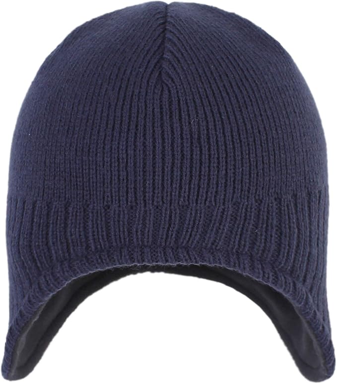 Connectyle Men's Knit Winter Hat with Ear Flaps Fleece Lined Beanie Warm Knitted Skull Cap Beanies Watch Hat