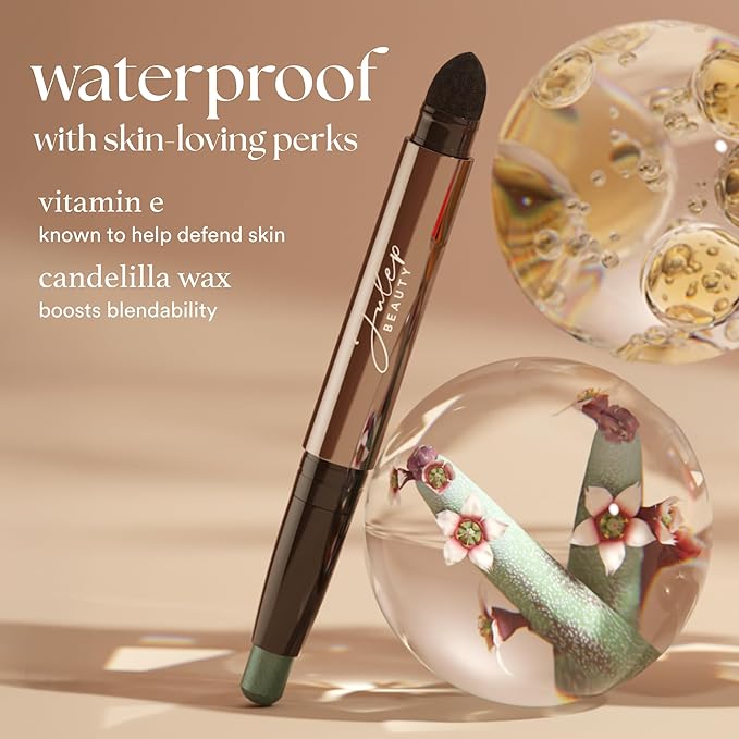 Julep Eyeshadow 101 Cream-to-Powder Waterproof Shadow Stick – Periwinkle Matte – Long-Lasting, Crease-Proof, Light Blue Purple Matte Cream Eyeshadow with Built-in Smudger